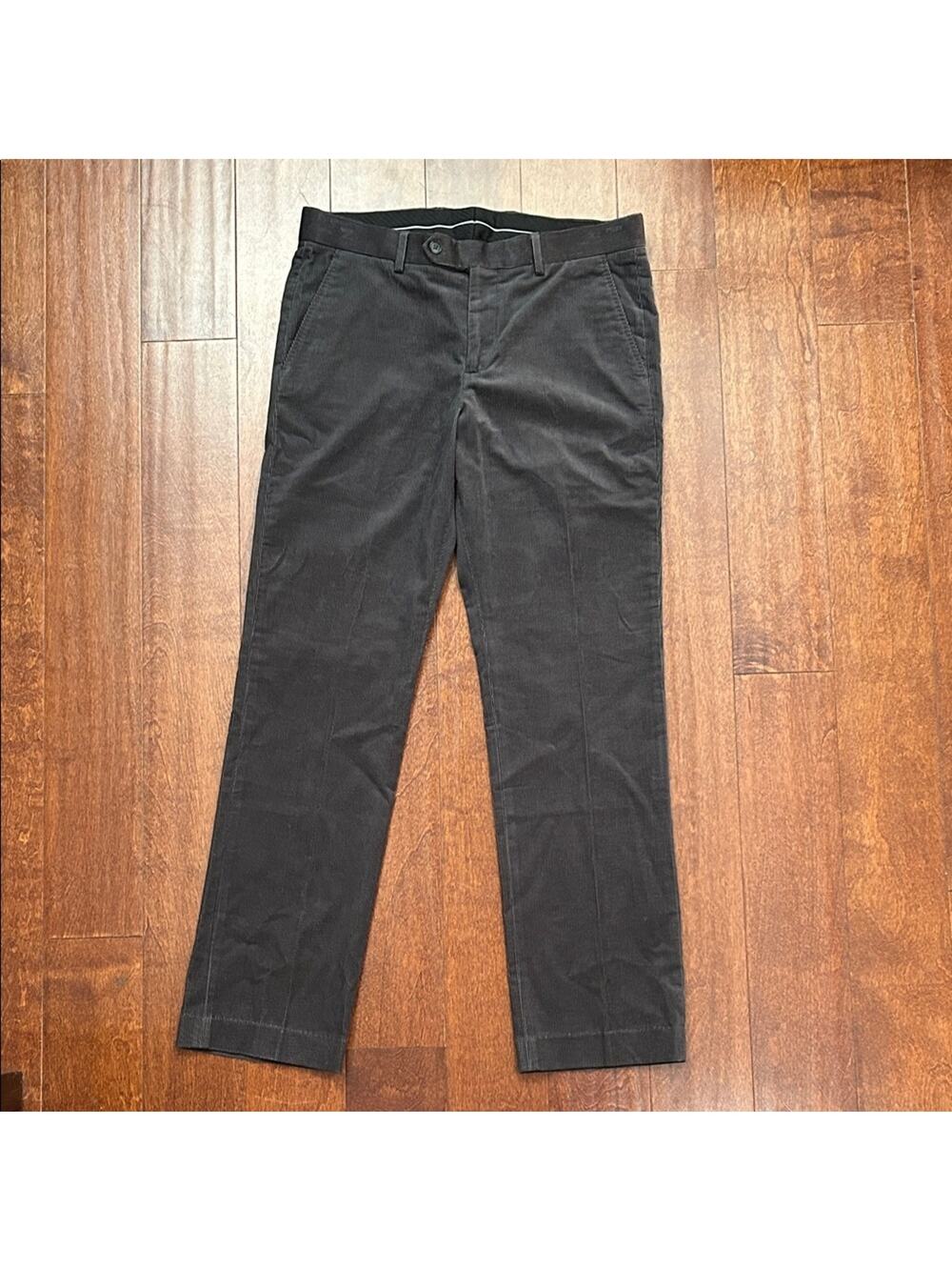 Express “Photographer” Men's Gray Corduroy Pants, Size W32 L34, NWT